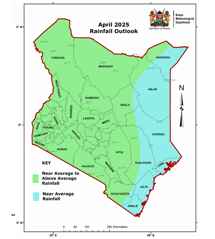 Rainfall outlook April 2024